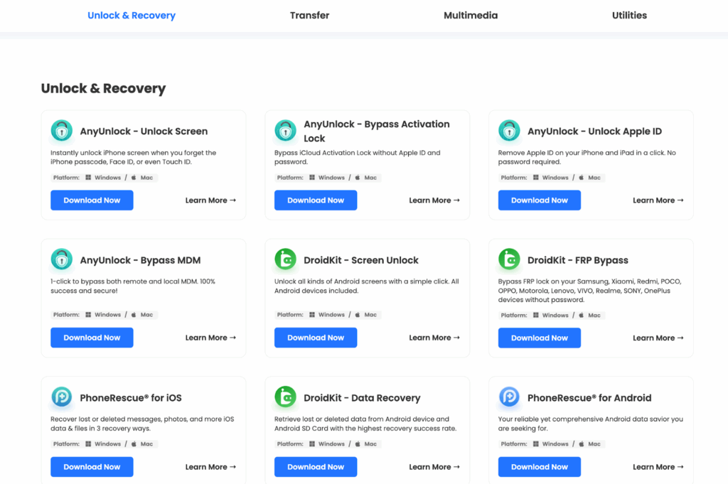 iMobie Download Page